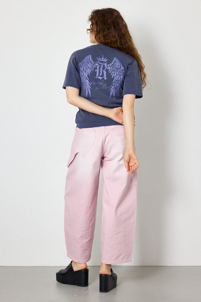 スパンリブピグメントTシャツ NVY S