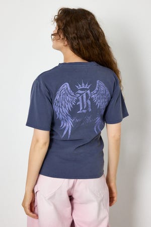 スパンリブピグメントTシャツ