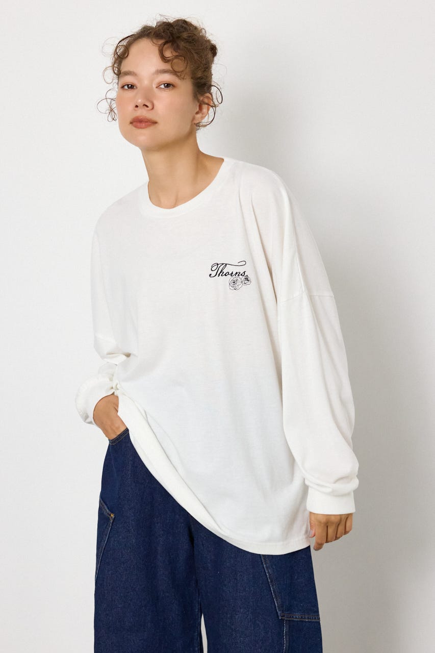 TCRロングスリーブTシャツ O/WHT FREE