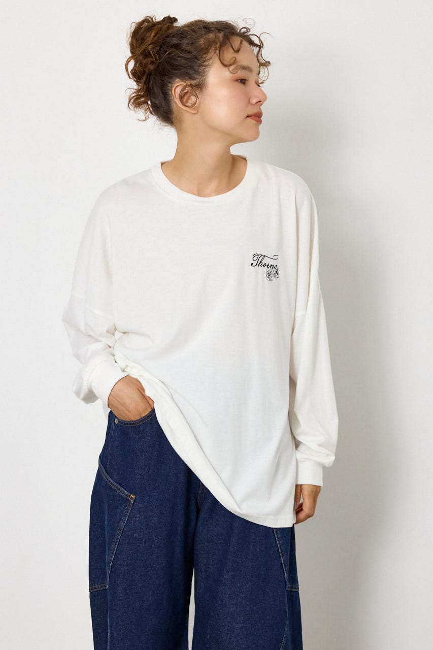 TCRロングスリーブTシャツ O/WHT FREE