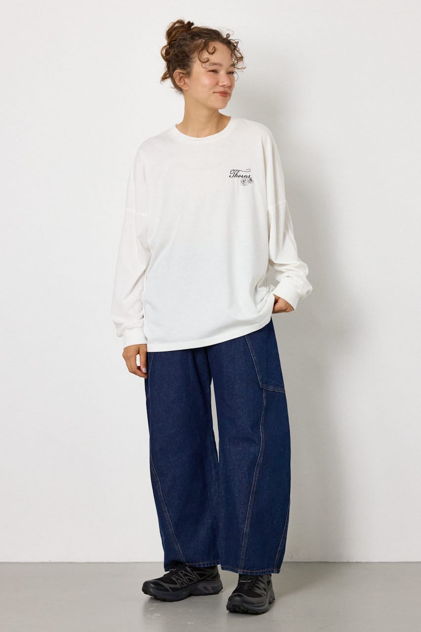 TCRロングスリーブTシャツ O/WHT FREE