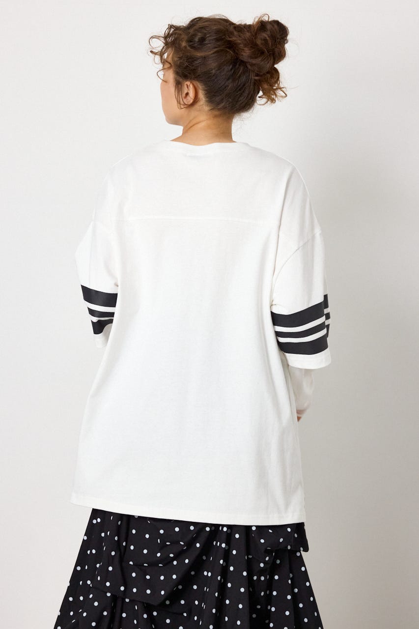 チュールレイヤードトップス WHT FREE