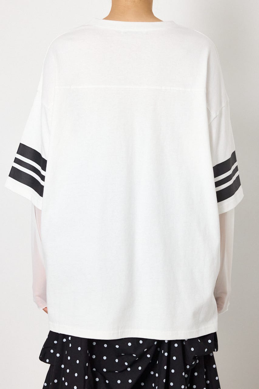 チュールレイヤードトップス WHT FREE