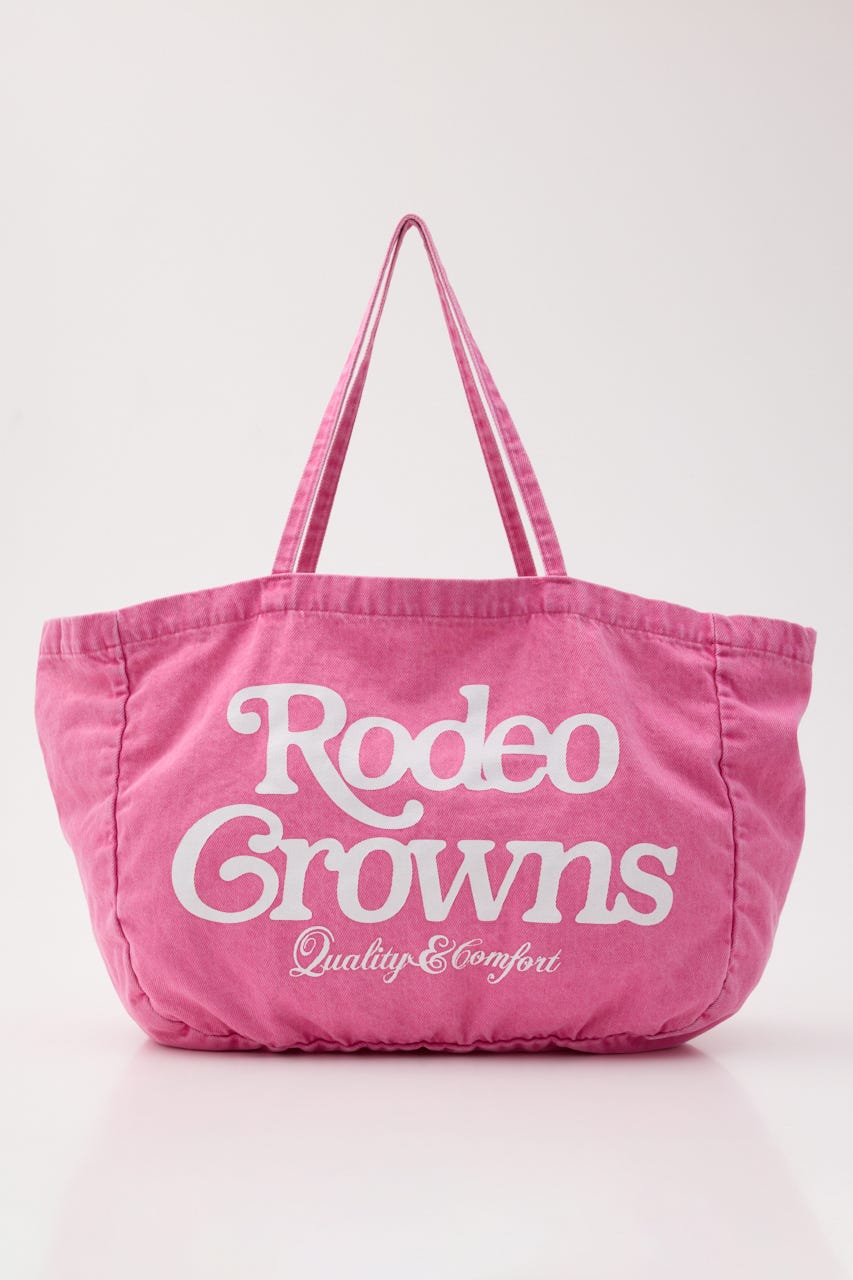 旧ワッペ　ピンク ナイロン トートバッグ ロゴ入り RODEO CROWNS WIDE BOWL | ウォッシュビッグトート (すべて ) |SHEL