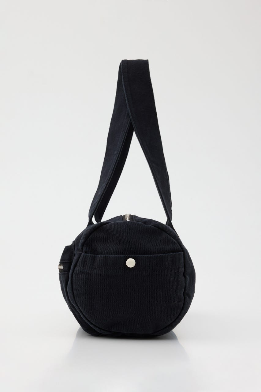 ジップポケットボストンバッグ BLK FREE