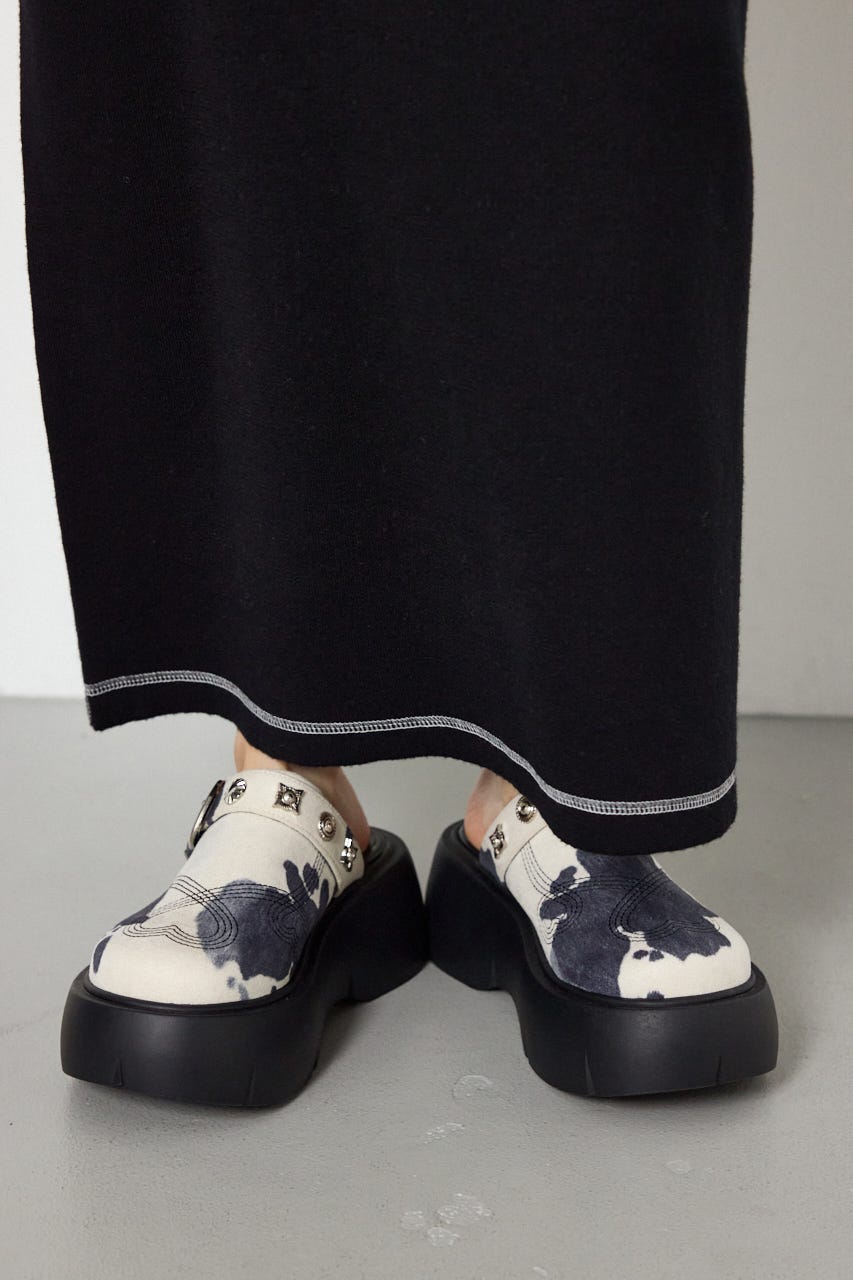 ウェスタンハートベルトサボ 柄BLK L