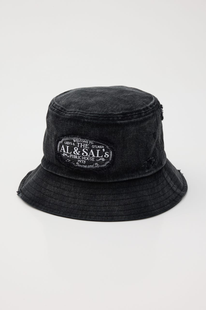 ダメージパッチハット BLK FREE