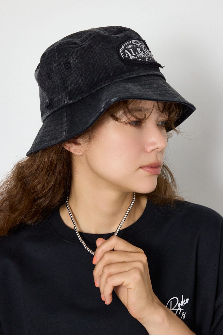 ダメージパッチハット BLK FREE
