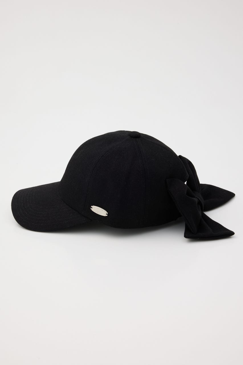 【AW先行予約アイテム】リボンキャップ BLK FREE