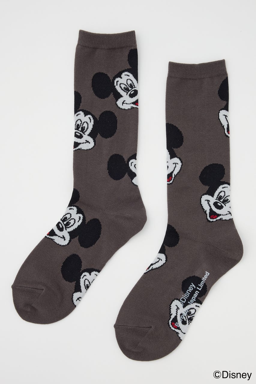 (Disney)  ソックス 柄BLK 23～25㎝/F