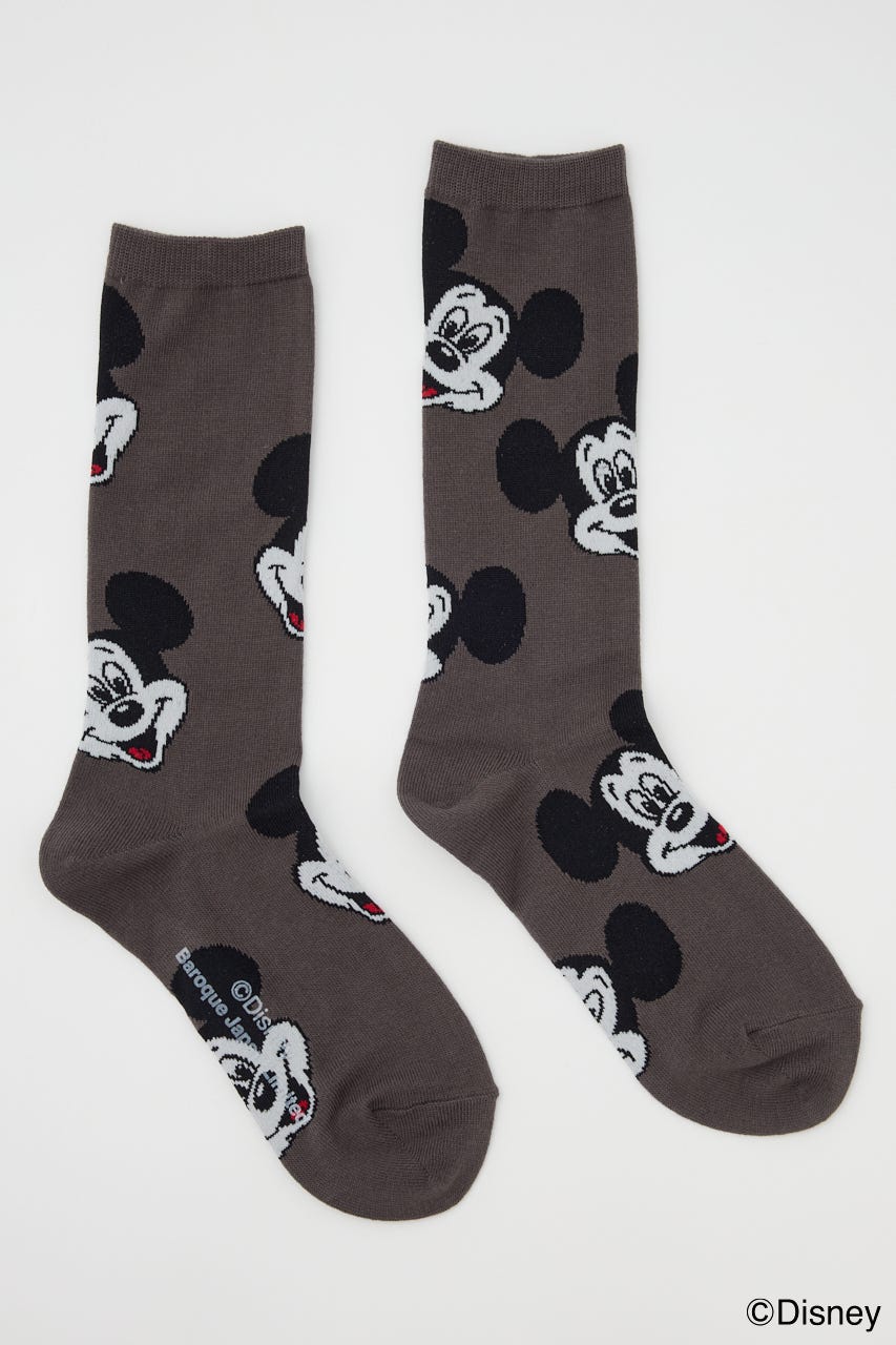 (Disney)  ソックス 柄BLK 23～25㎝/F