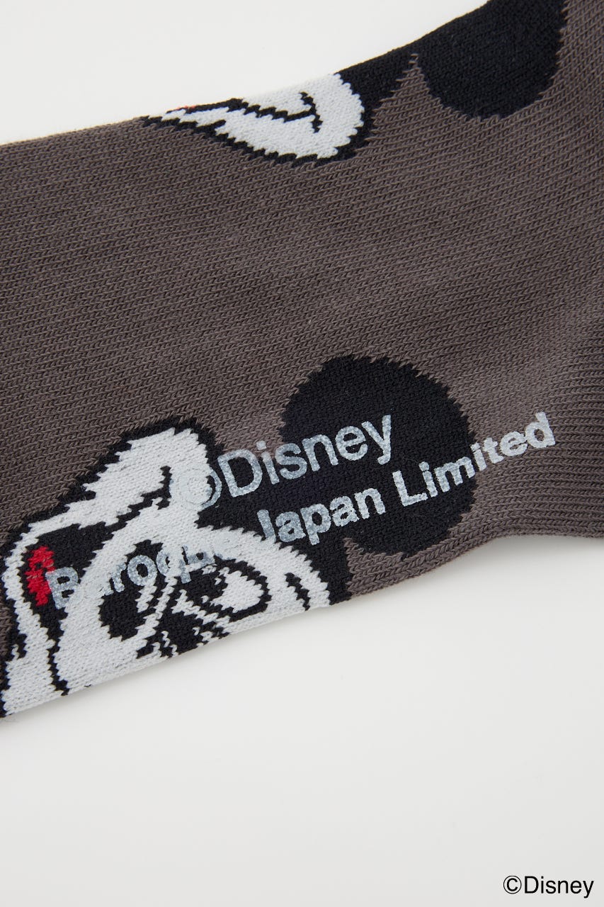 (Disney)  ソックス 柄BLK 23～25㎝/F