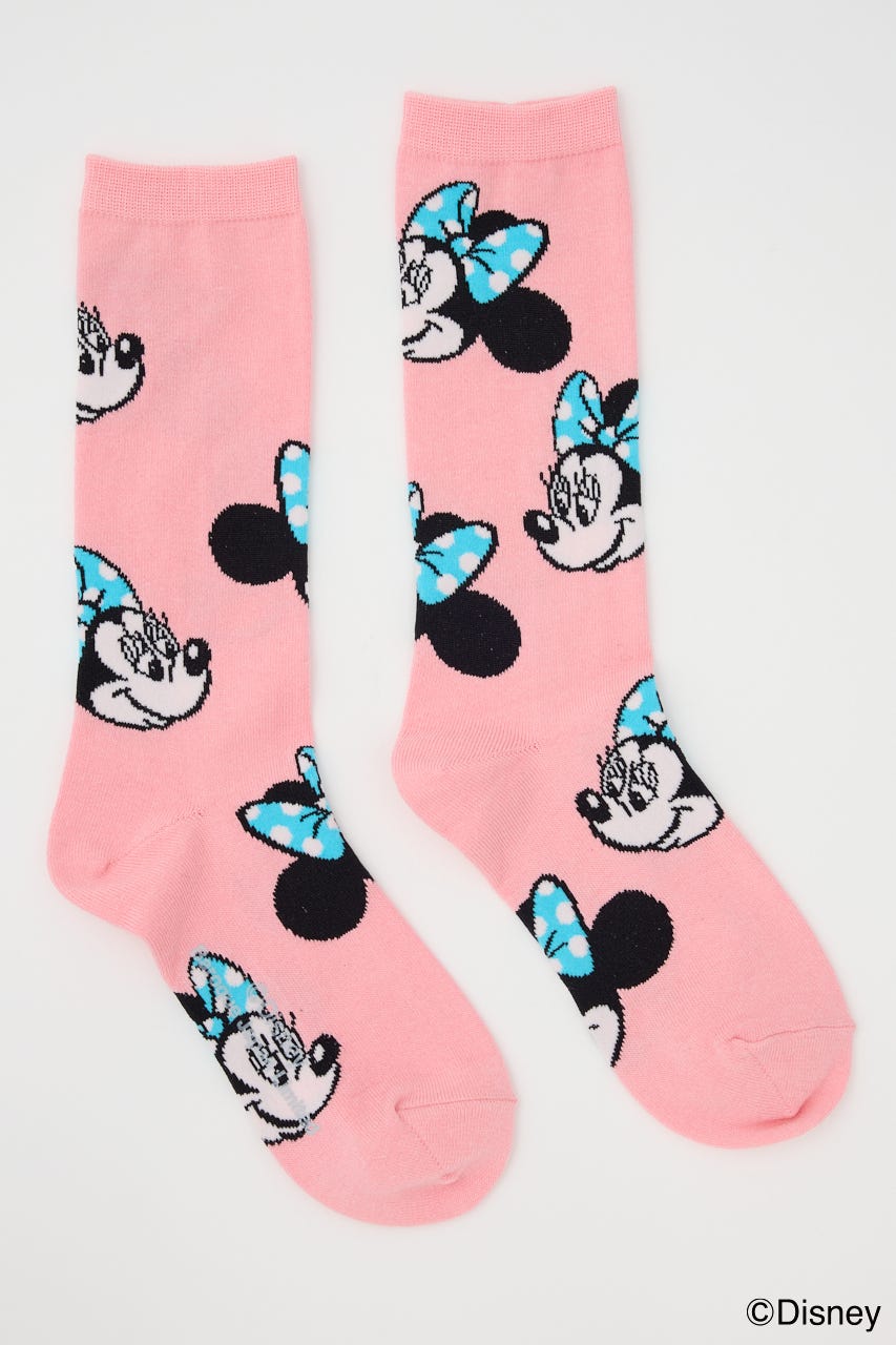 (Disney)  ソックス 柄PNK 23～25㎝/F