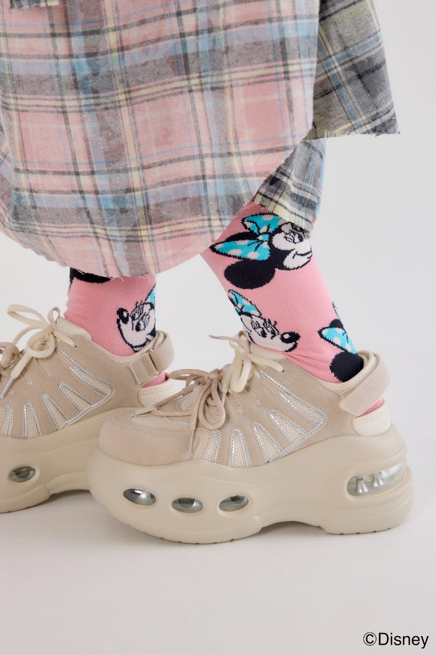 (Disney)  ソックス 柄PNK 23～25㎝/F