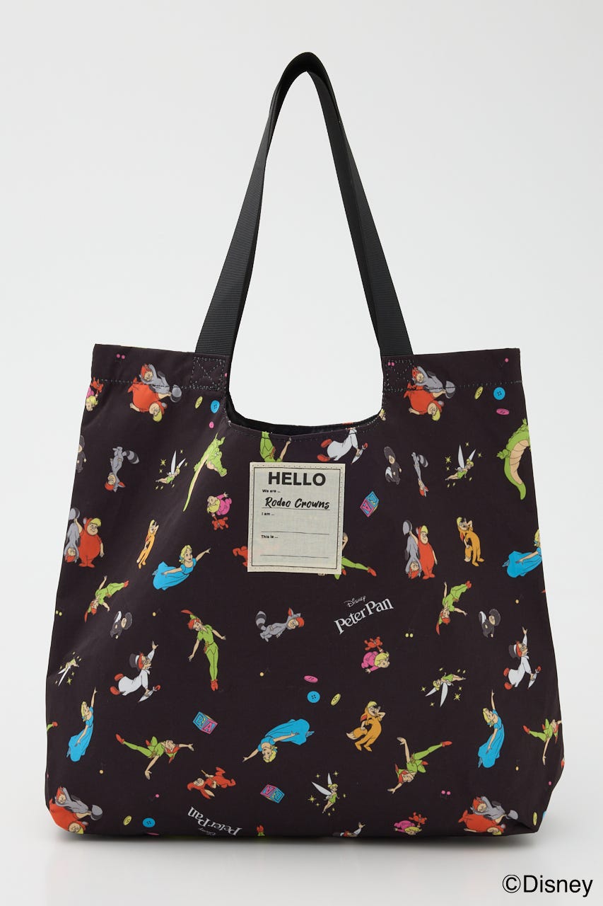 (Peter Pan) トートバッグ 柄BLK FREE