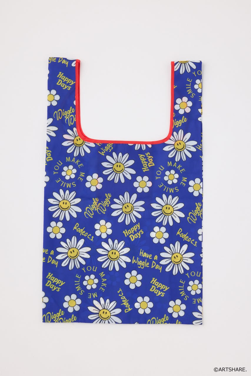 (wiggle wiggle)パターンエコバッグ 柄BLU FREE