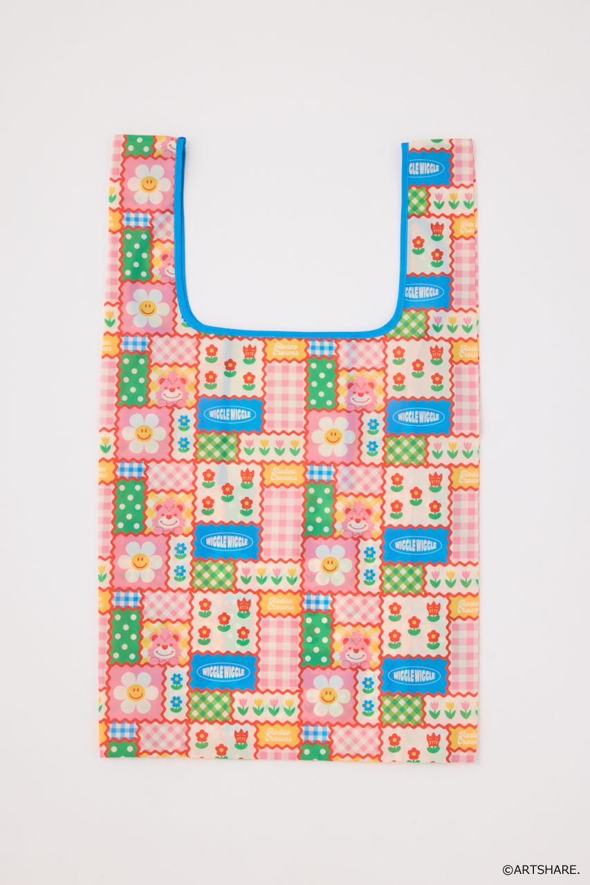 (wiggle wiggle)パターンエコバッグ 柄WHT FREE