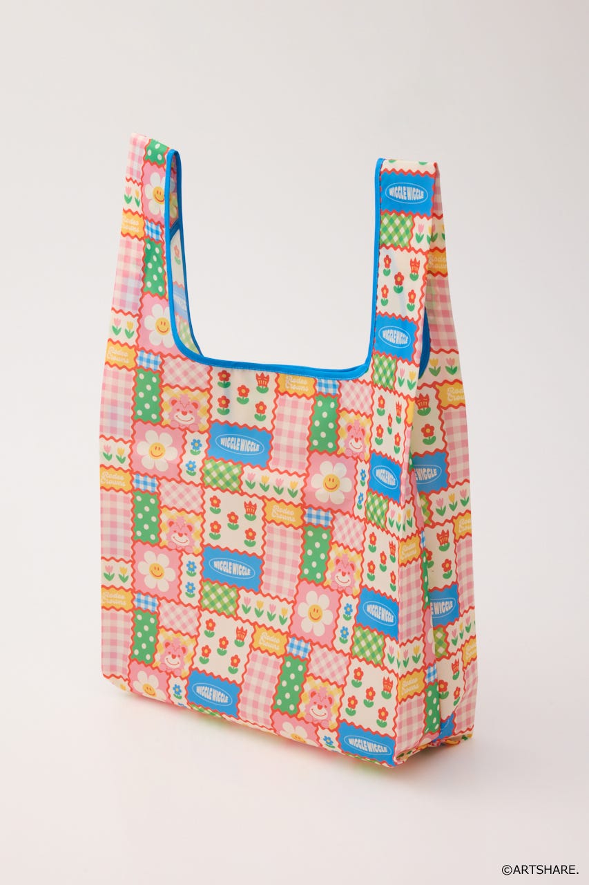 (wiggle wiggle)パターンエコバッグ 柄WHT FREE