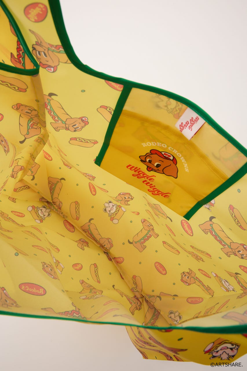 (wiggle wiggle)パターンエコバッグ 柄YEL FREE