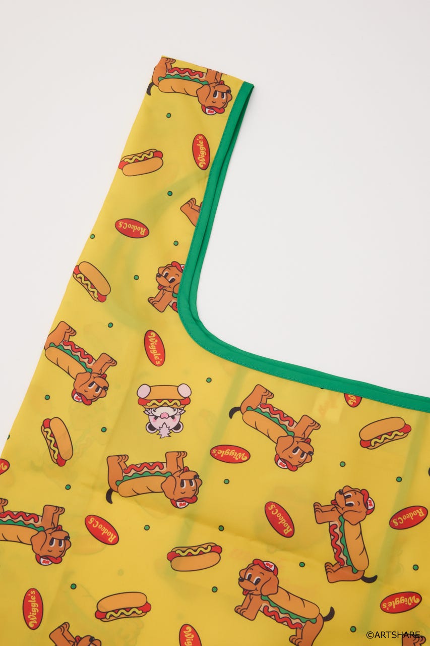 (wiggle wiggle)パターンエコバッグ 柄YEL FREE