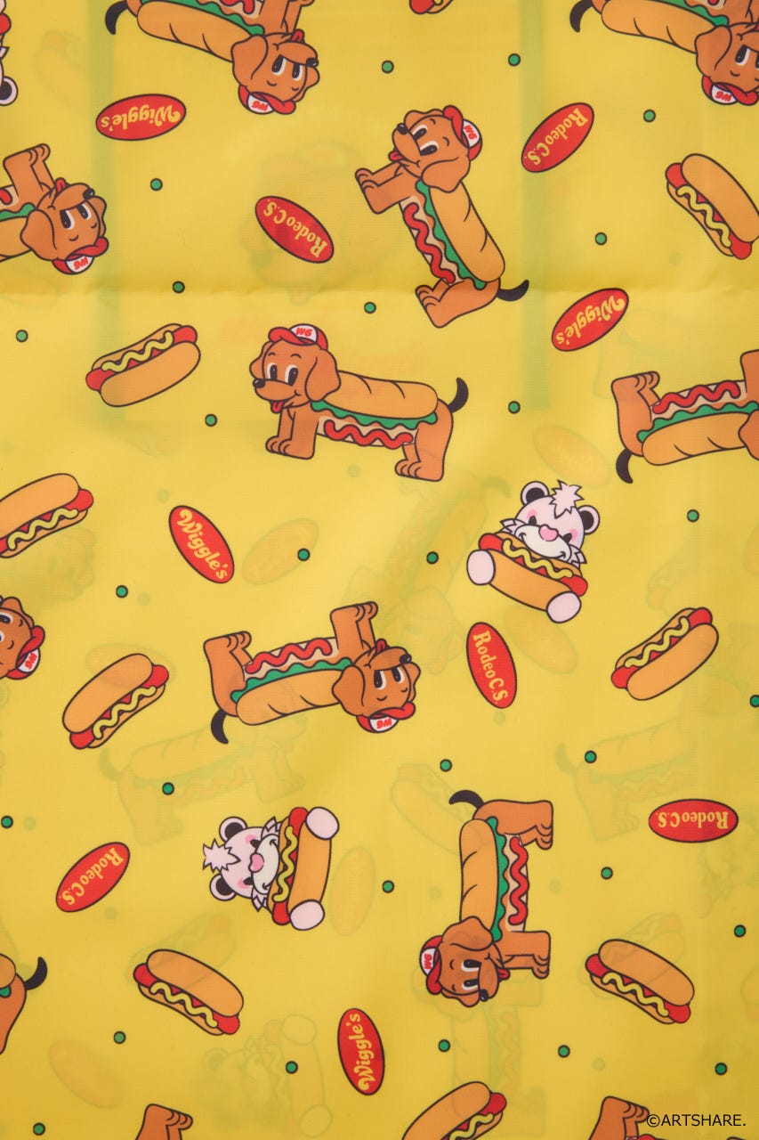 (wiggle wiggle)パターンエコバッグ 柄YEL FREE