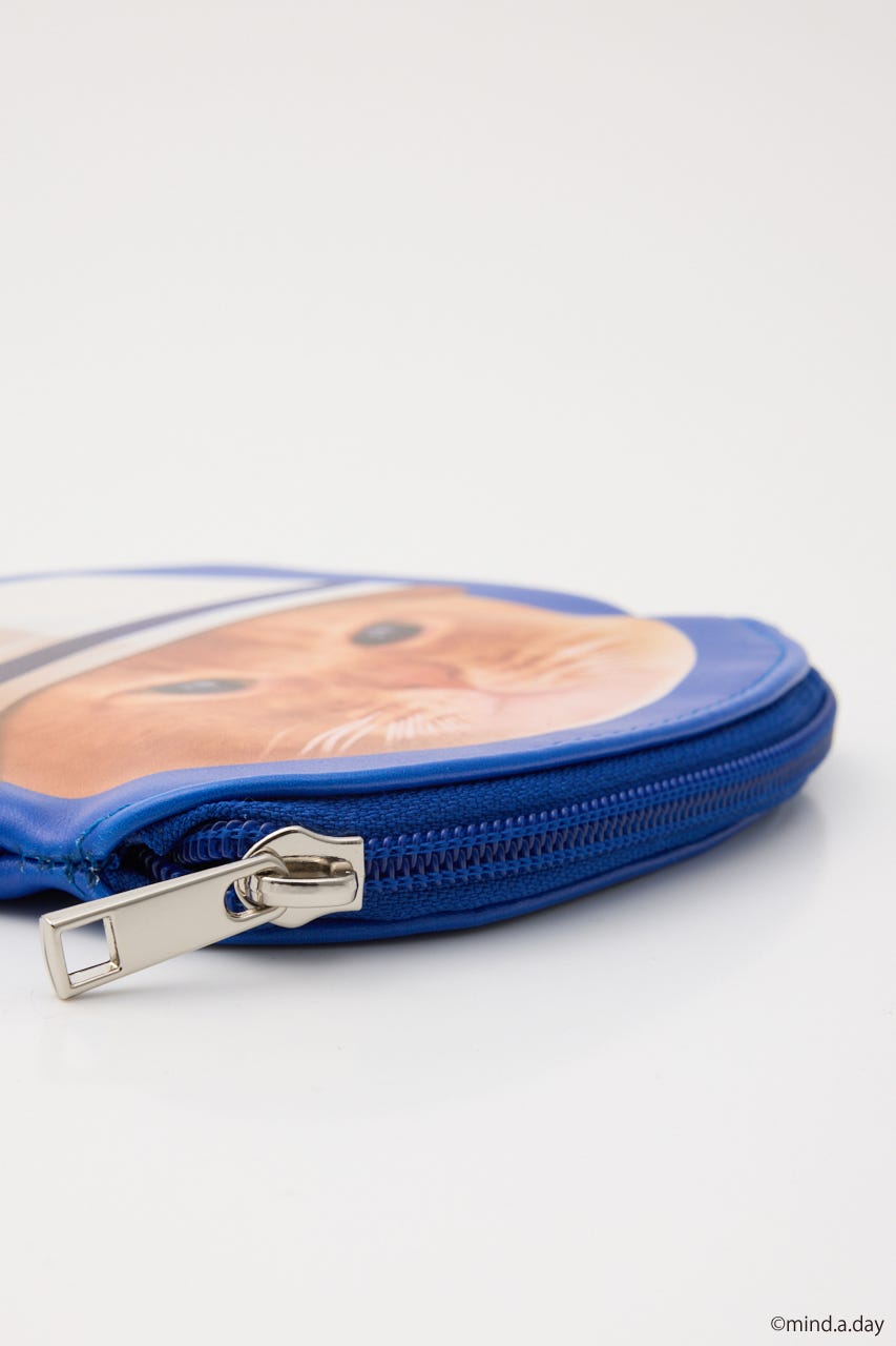 (MIND.A.DAY)ダイカットCATポーチ BLU FREE