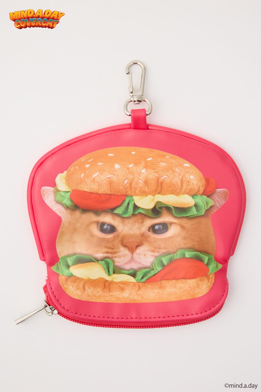 (MIND.A.DAY)ダイカットCATポーチ PNK FREE