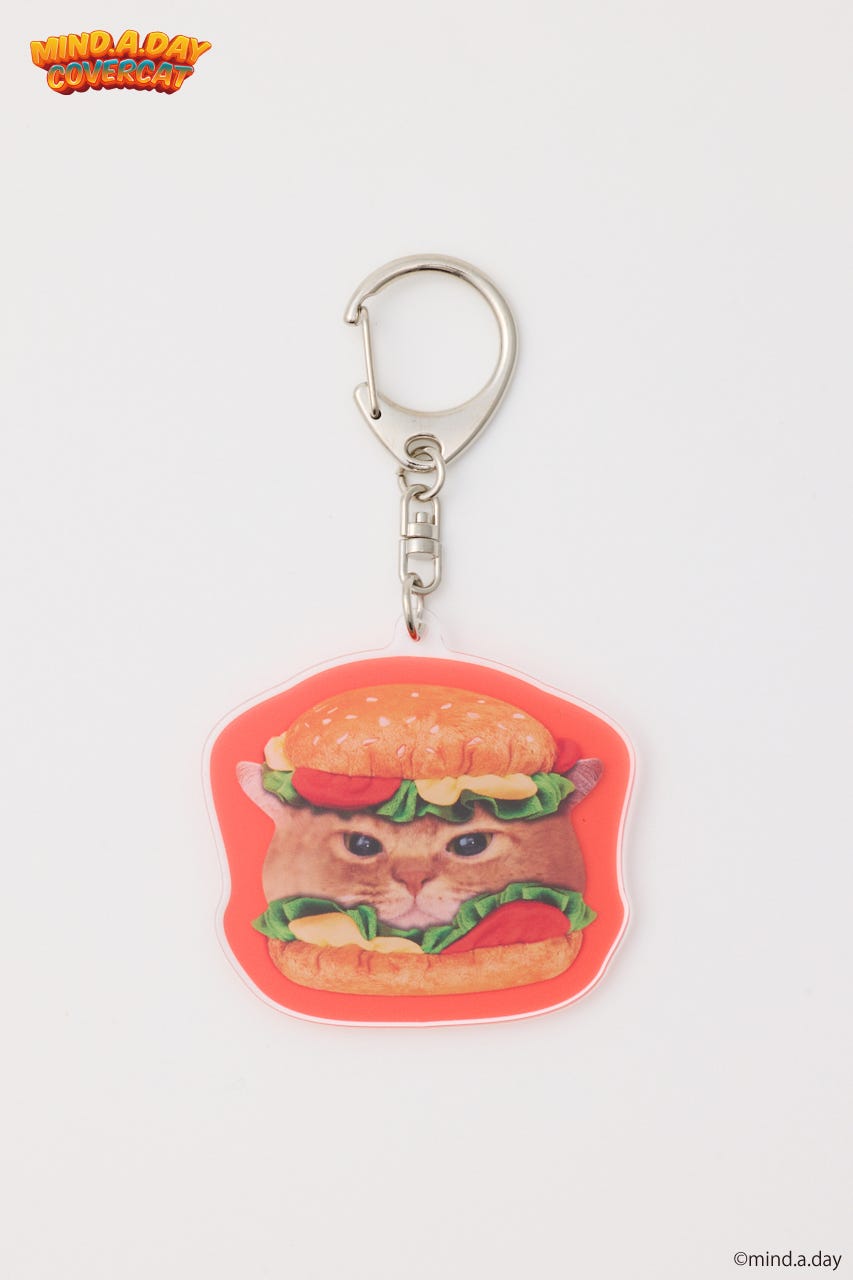 (MIND.A.DAY)アソートCATキーホルダー RED FREE