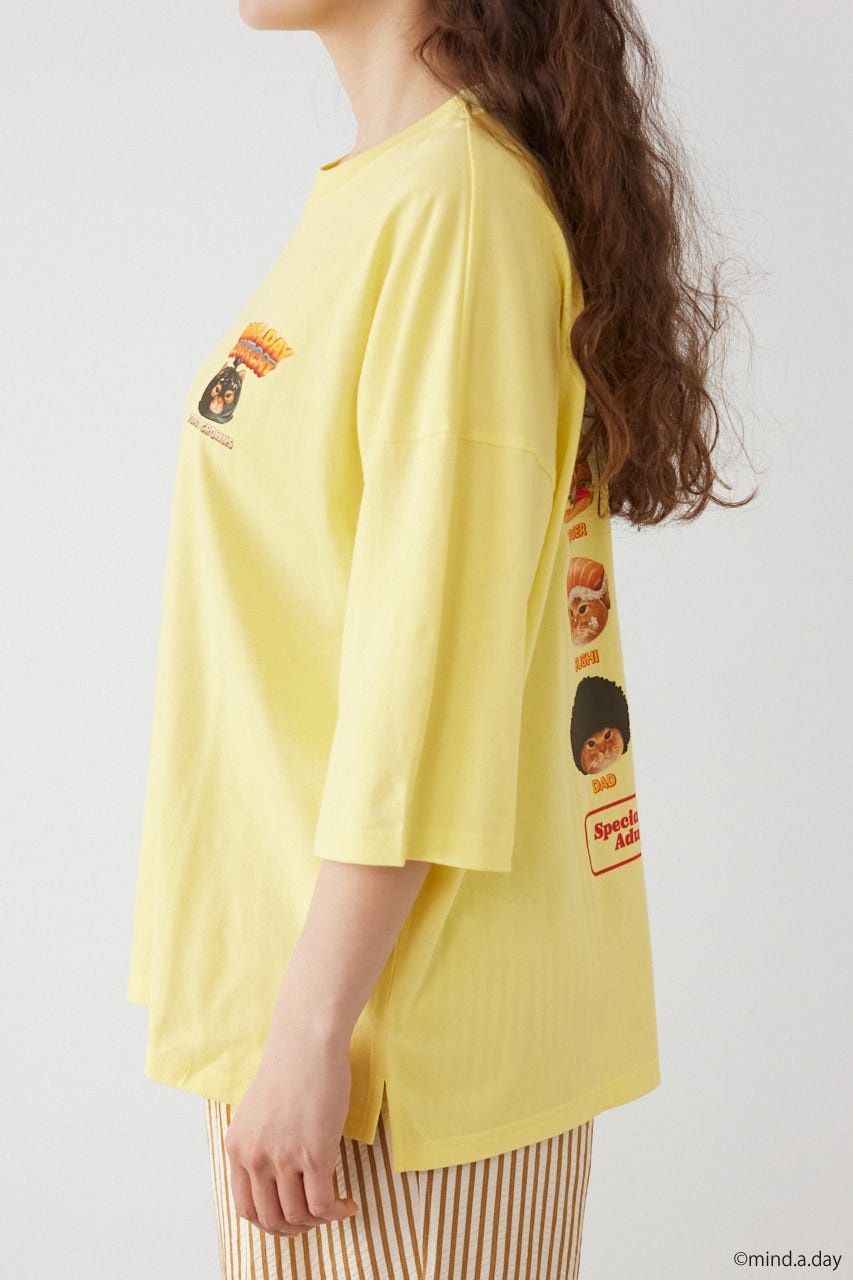 (MIND.A.DAY)SPECIAL FOODS Tシャツ L/YEL FREE