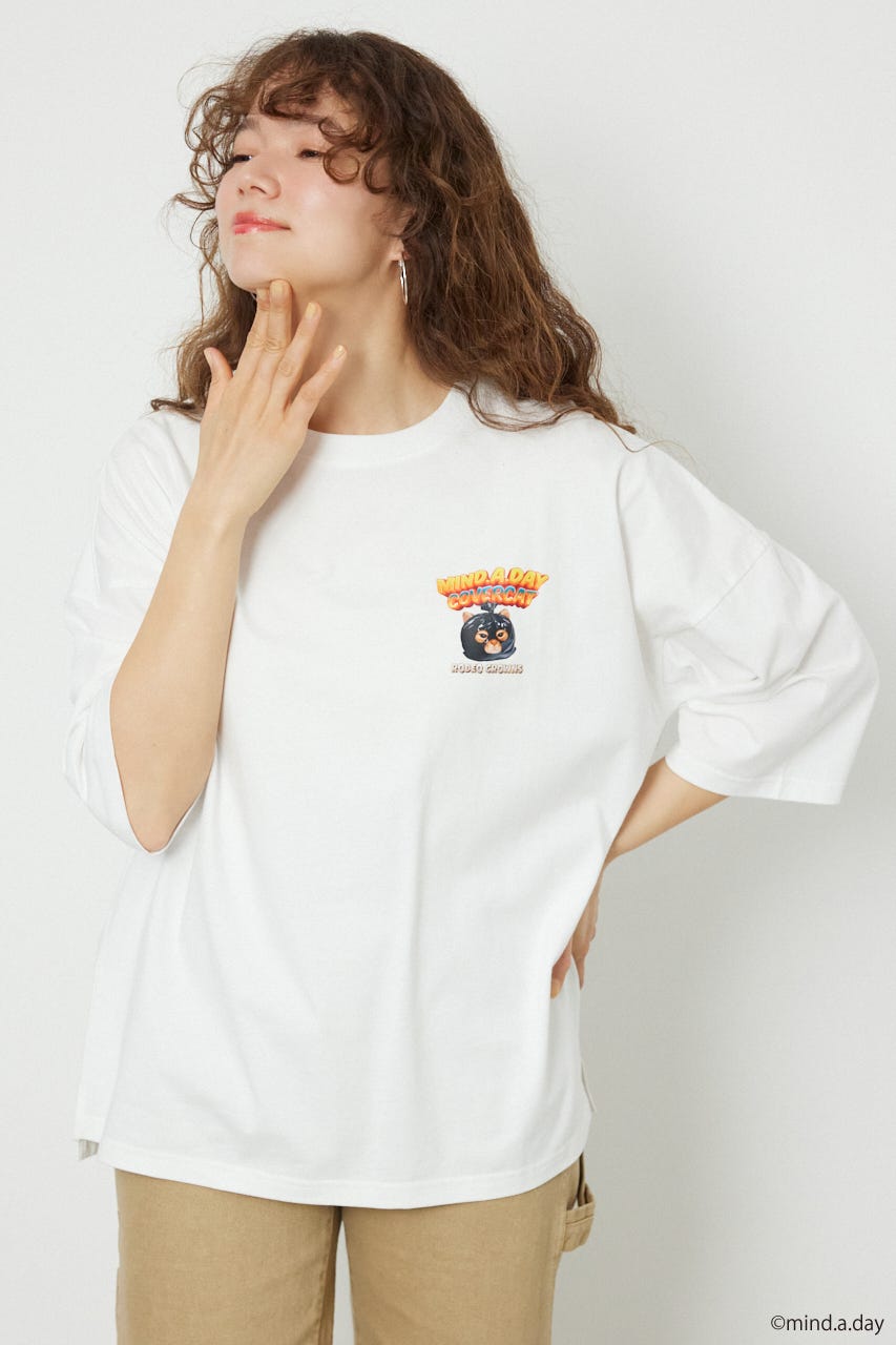 (MIND.A.DAY)SPECIAL FOODS Tシャツ O/WHT FREE