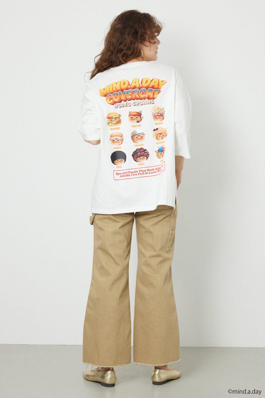 (MIND.A.DAY)SPECIAL FOODS Tシャツ O/WHT FREE