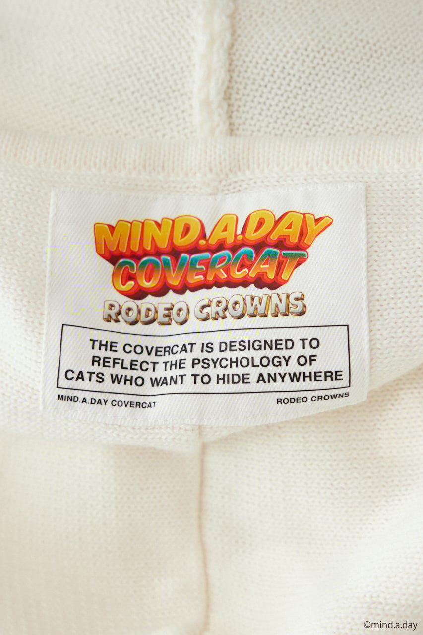 (MIND.A.DAY)ワンポイントニットフーディー O/WHT FREE