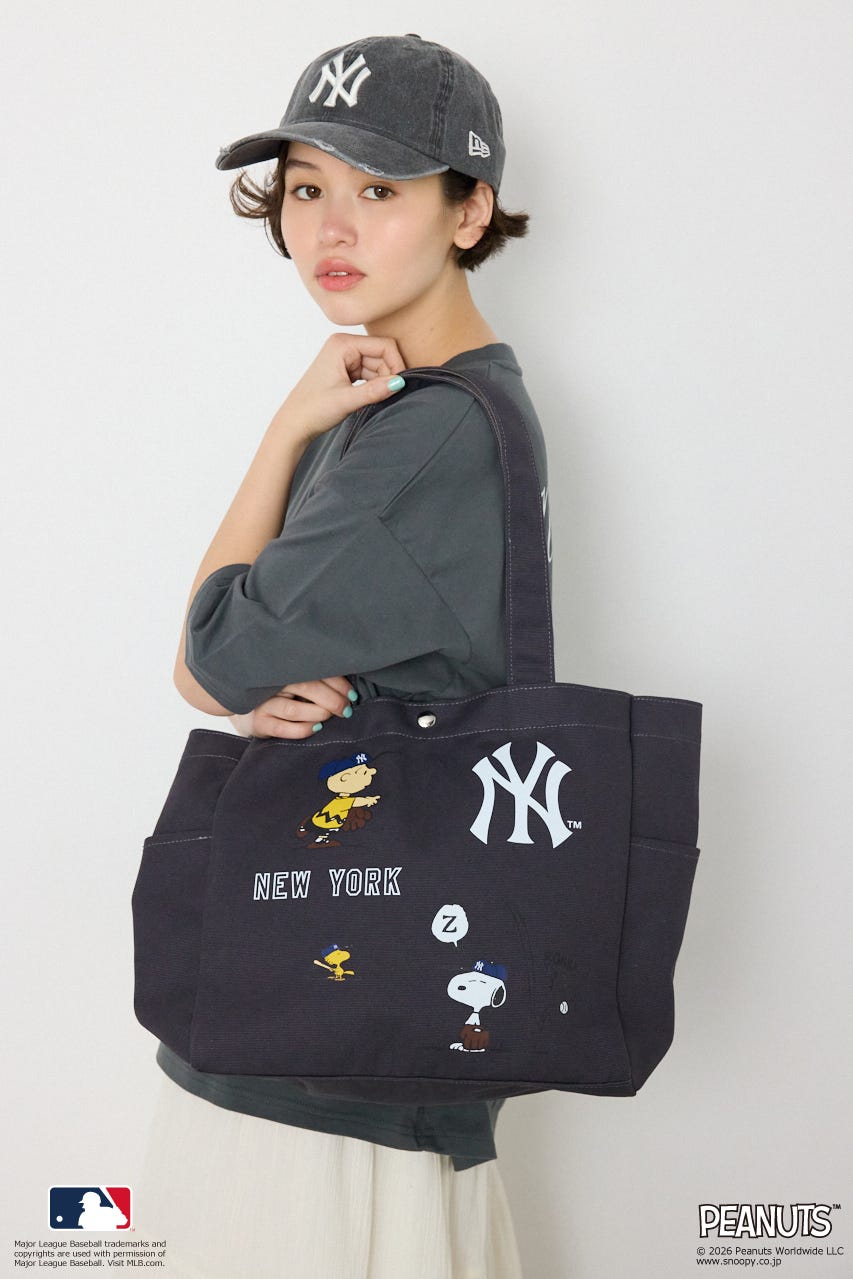 (MLBxPEANUTS)トートバッグ C.GRY FREE