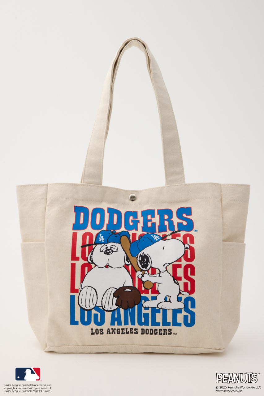 (MLBxPEANUTS)トートバッグ O/WHT FREE