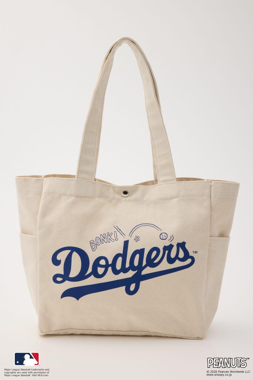(MLBxPEANUTS)トートバッグ O/WHT FREE