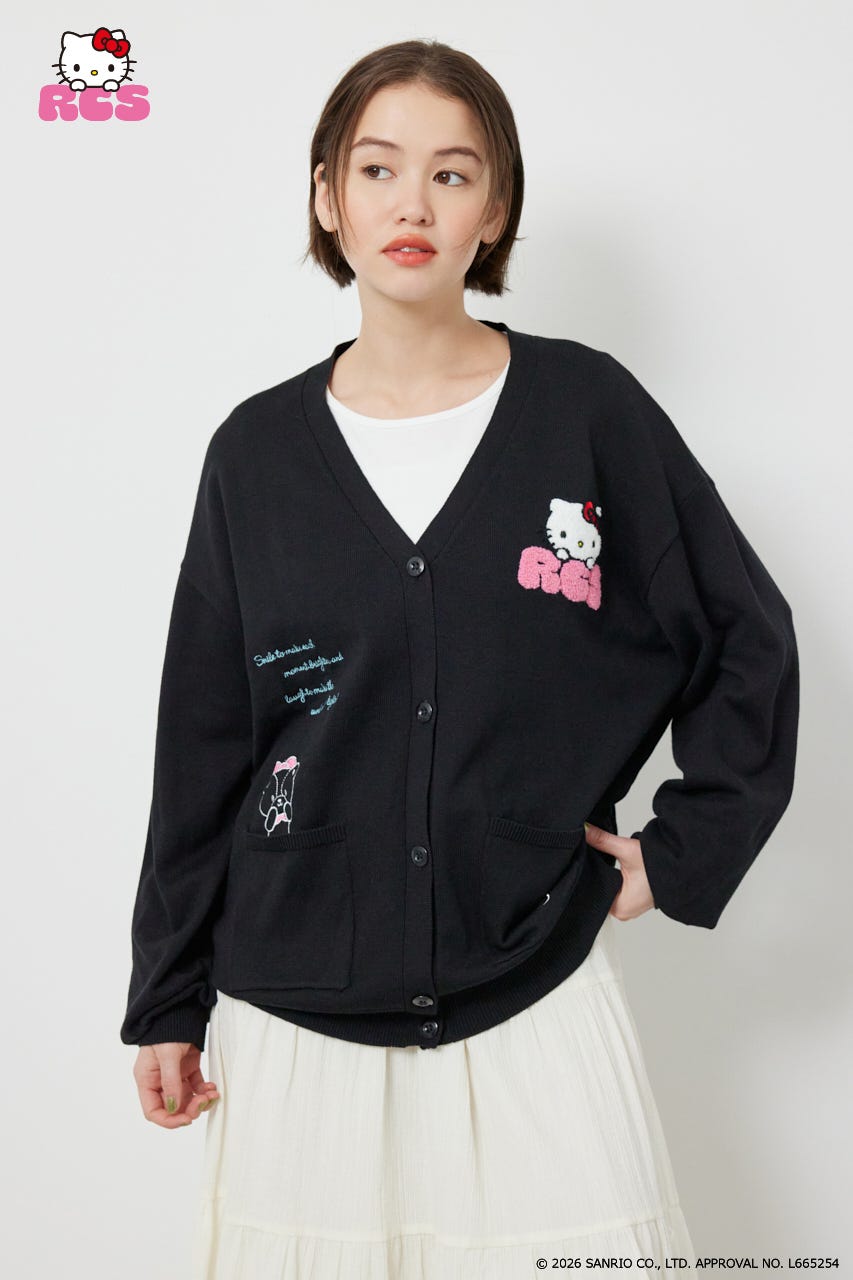 (サンリオキャラクターズ)シナモロールカーディガン BLK FREE
