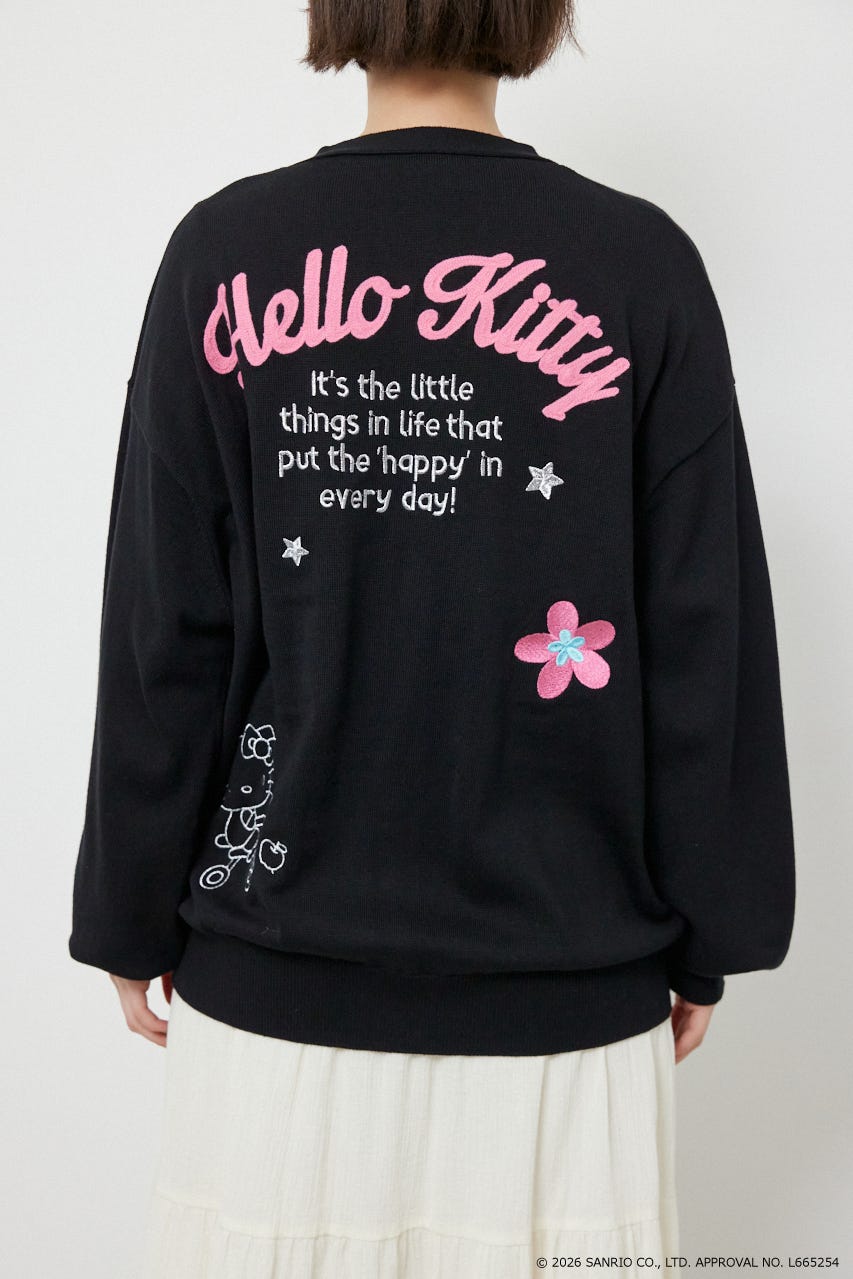 (サンリオキャラクターズ)シナモロールカーディガン BLK FREE