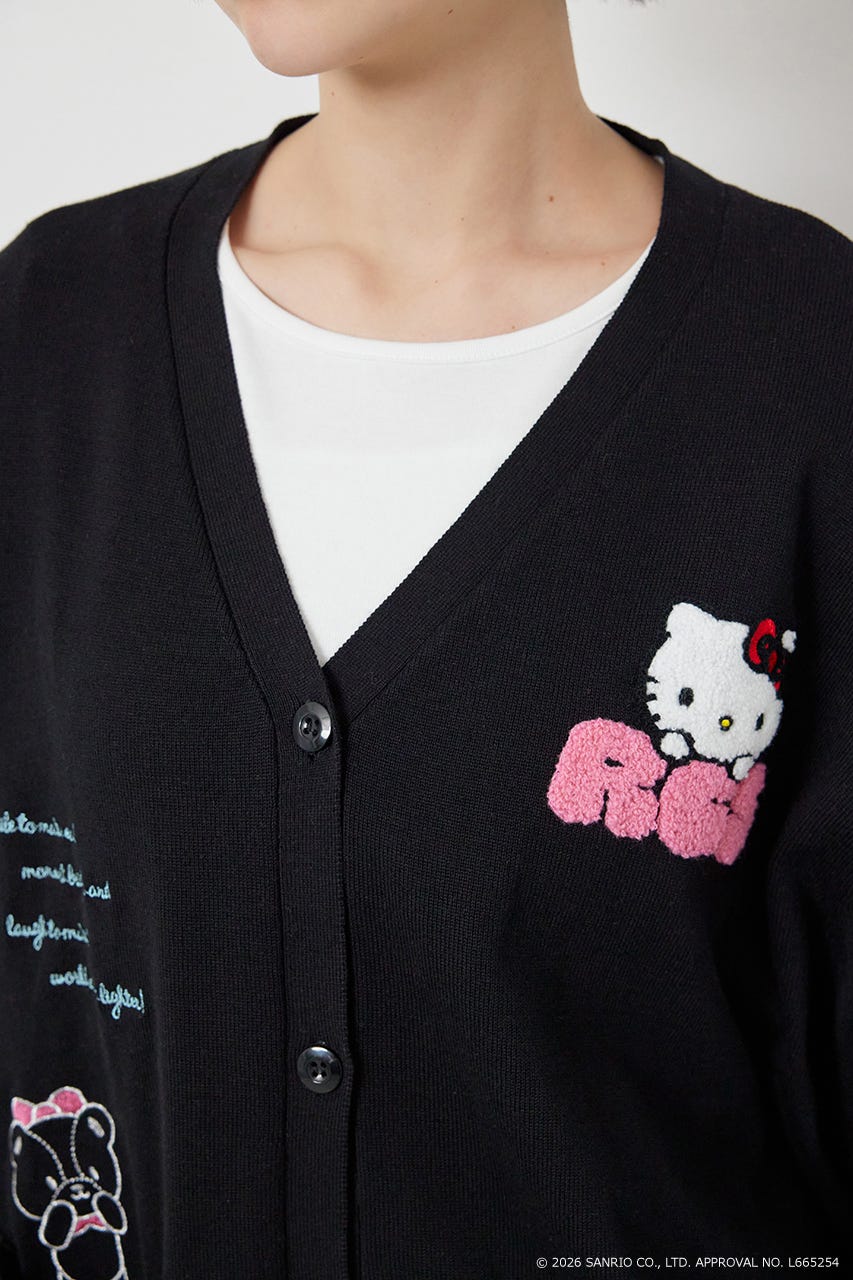 (サンリオキャラクターズ)シナモロールカーディガン BLK FREE