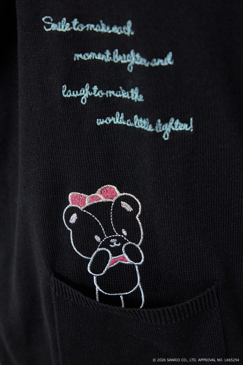 (サンリオキャラクターズ)シナモロールカーディガン BLK FREE