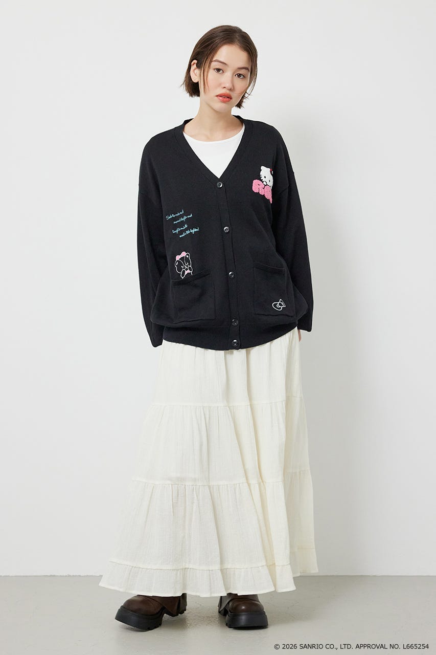(サンリオキャラクターズ)シナモロールカーディガン BLK FREE