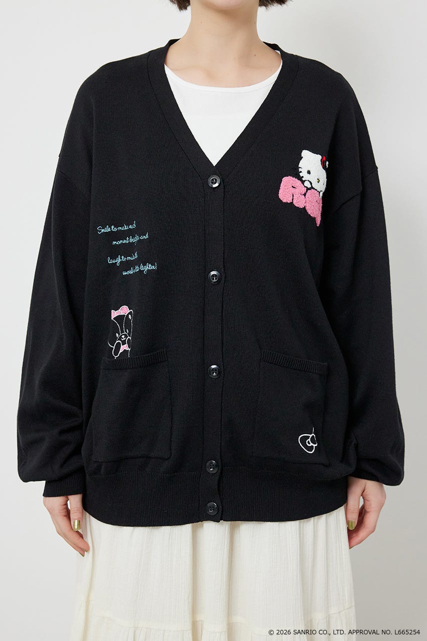 (サンリオキャラクターズ)シナモロールカーディガン BLK FREE