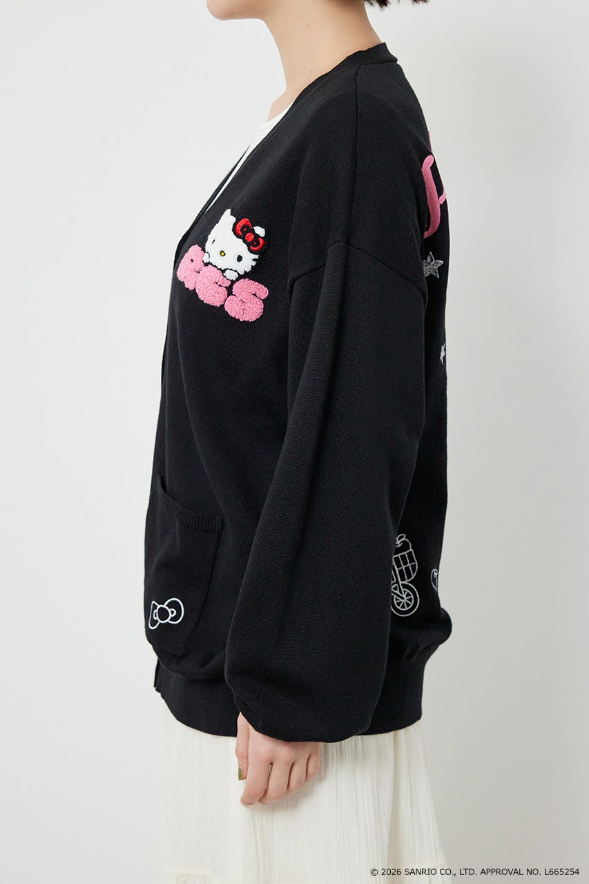 (サンリオキャラクターズ)シナモロールカーディガン BLK FREE