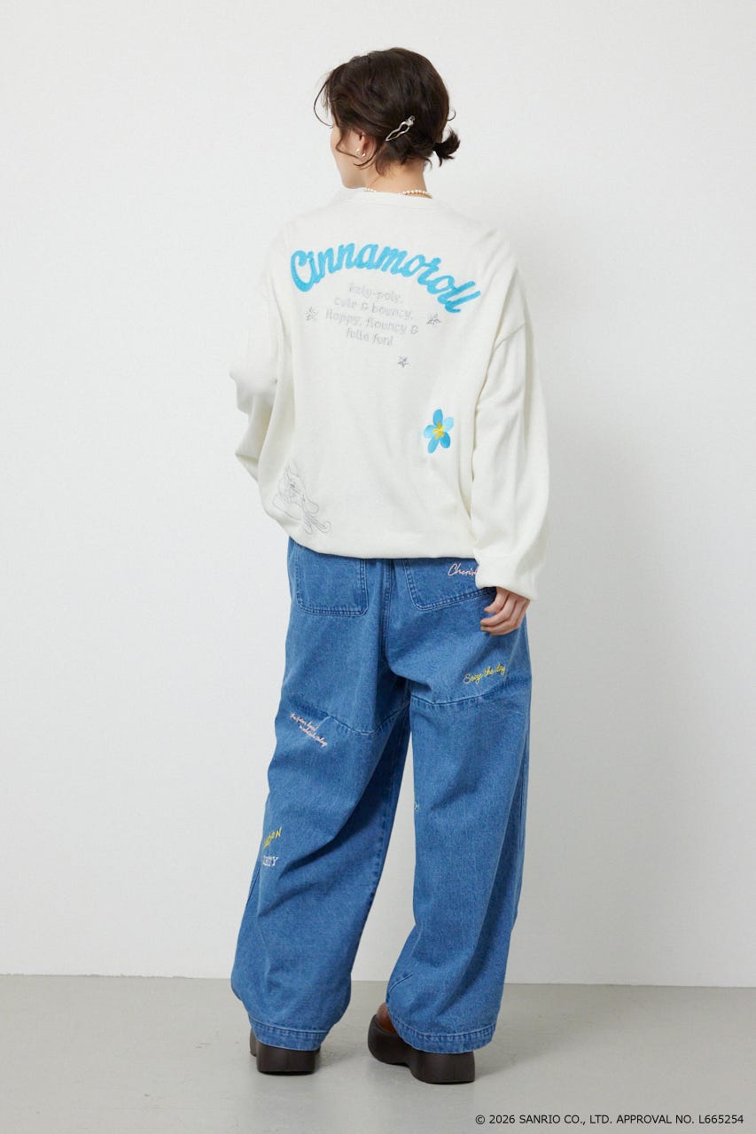 (サンリオキャラクターズ)シナモロールカーディガン O/WHT FREE
