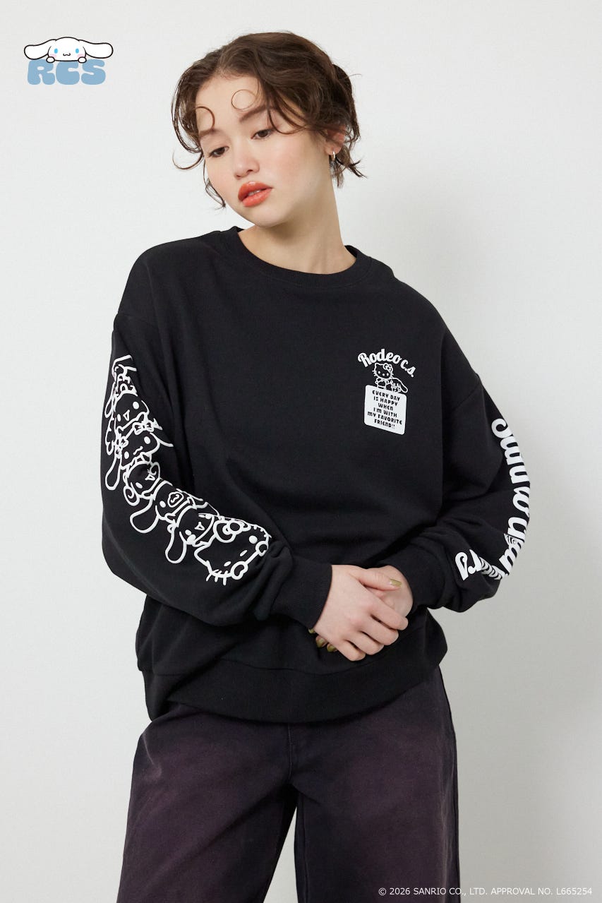 (サンリオキャラクターズ)スウェットトップス BLK FREE