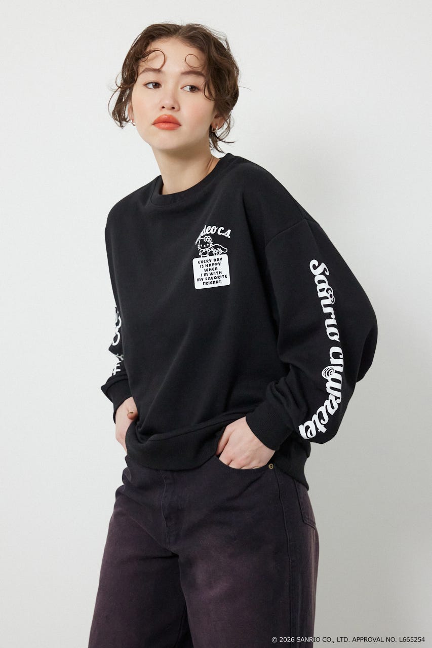 (サンリオキャラクターズ)スウェットトップス BLK FREE