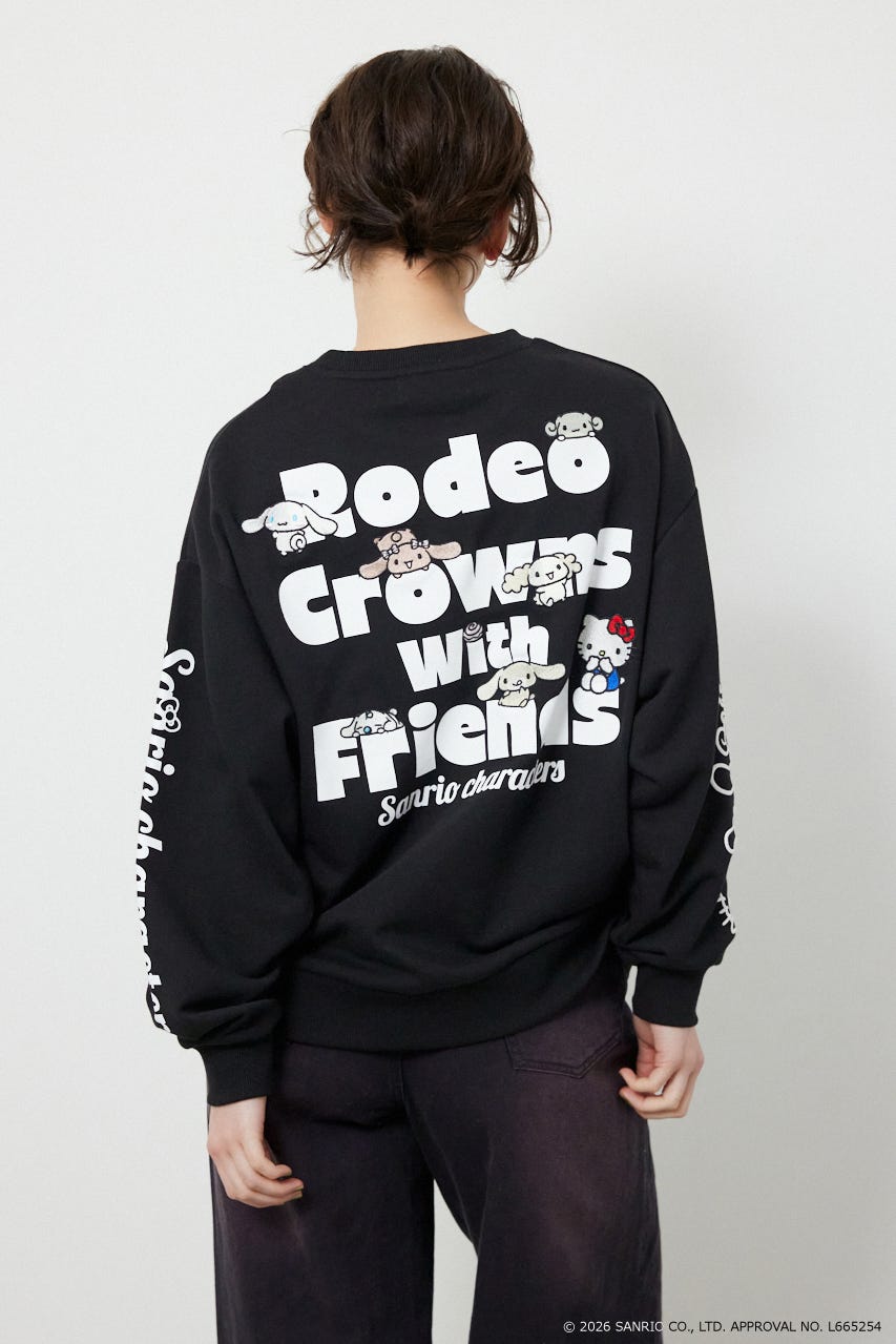 (サンリオキャラクターズ)スウェットトップス BLK FREE