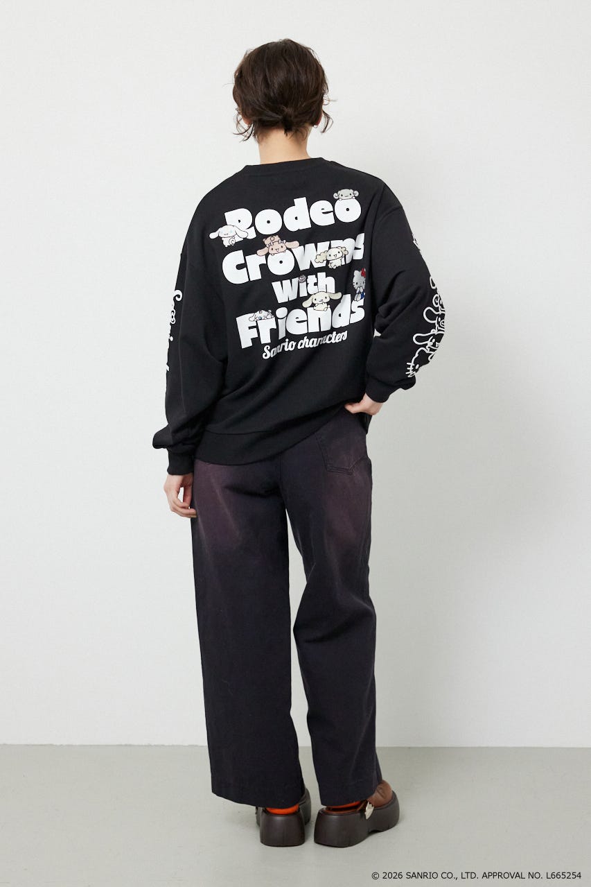 (サンリオキャラクターズ)スウェットトップス BLK FREE