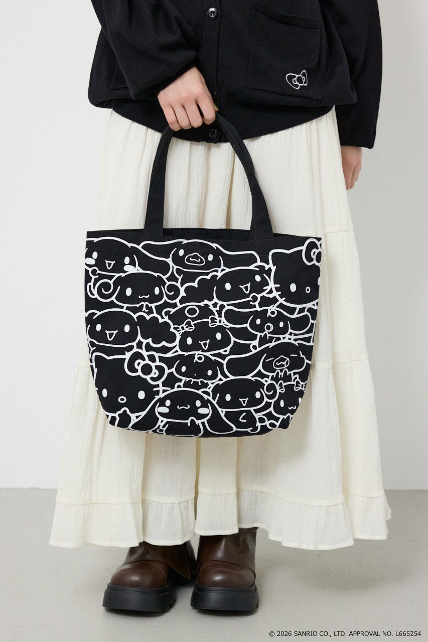 (サンリオキャラクターズ)トートバッグ BLK FREE