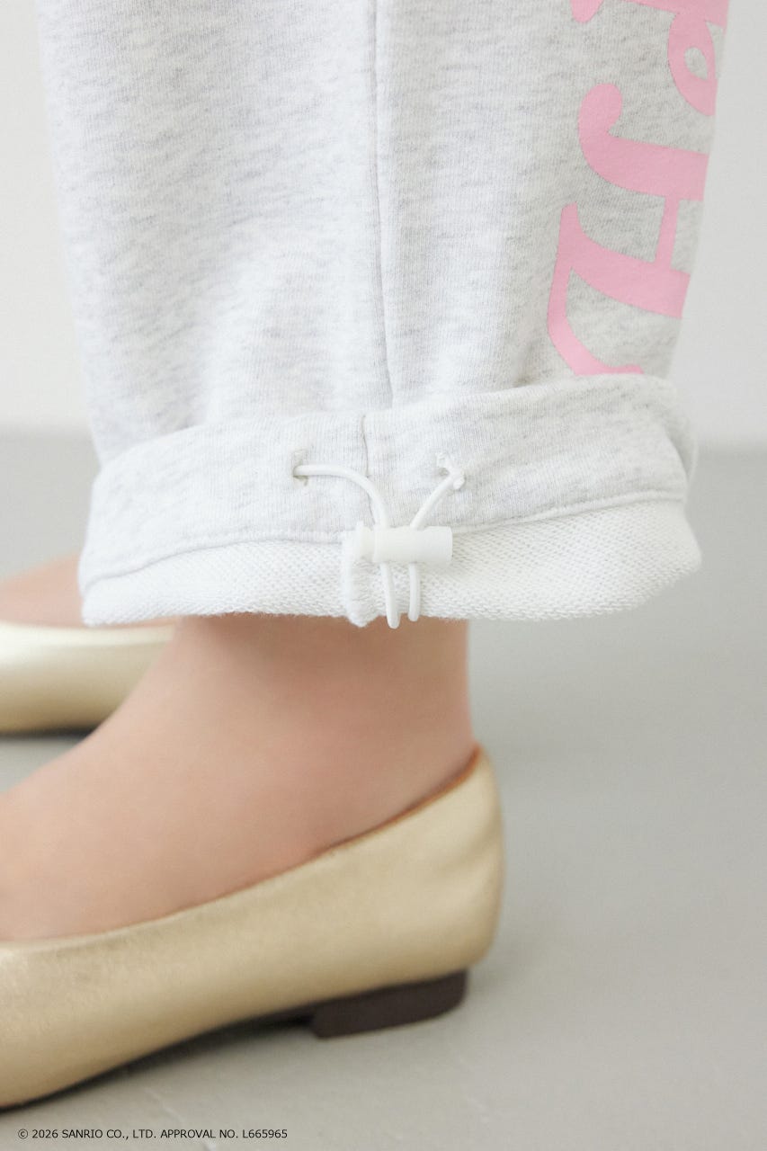 (HELLO KITTY) アップリケスウェットパンツ L/T.GRY M