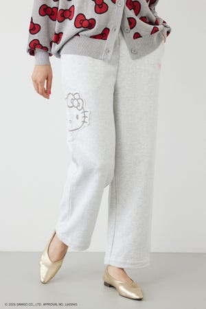 (HELLO KITTY) アップリケスウェットパンツ